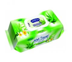 Vlhčené utierky Fresh Air ALOE VERA 120ks s klipom